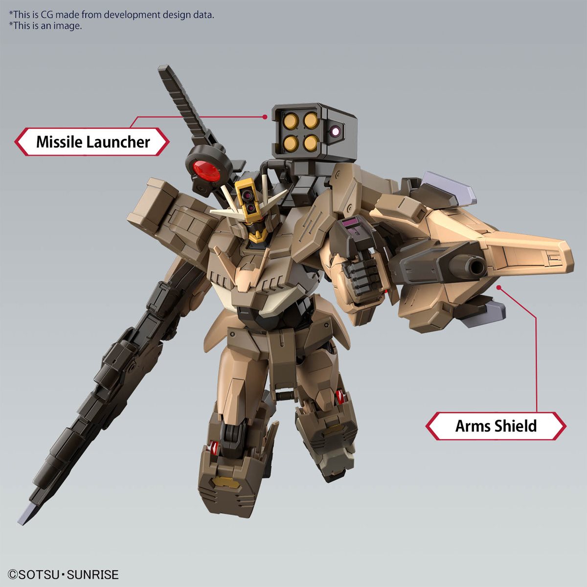 Bandai Hobby Gunpla High Grade Model Kit: Mobile Suit Gundam 00 - Command Qan Desert Escala 1/144 Kit De Plastico