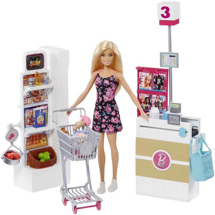 Barbie: Set De Juego - Barbie En El Supermercado