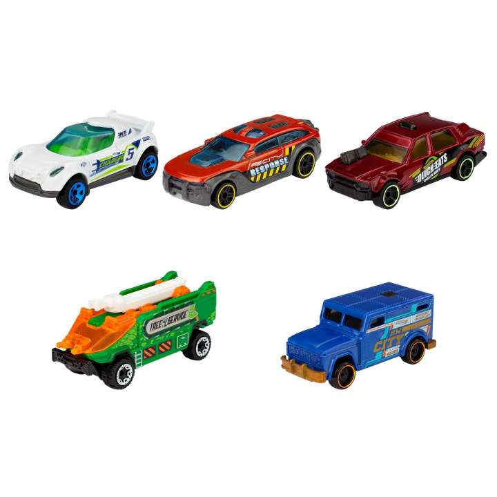 Hot Wheels: Die Cast Vehiculo Basico 5 Pack