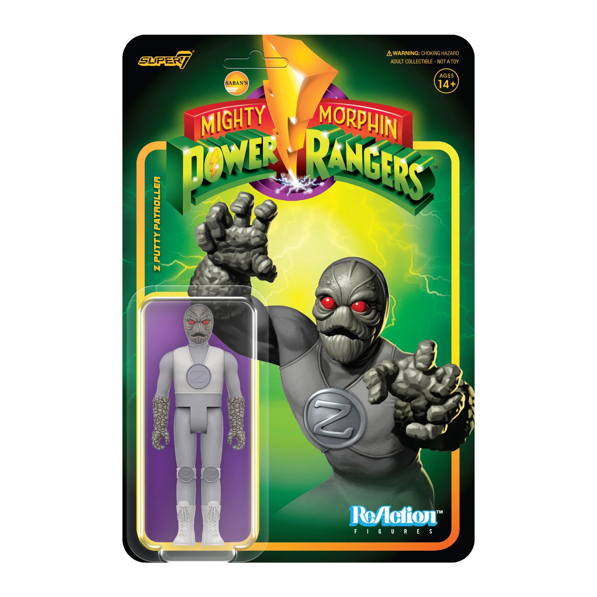 Super7 ReAction: Mighty Morphin Power Rangers - Z Putty