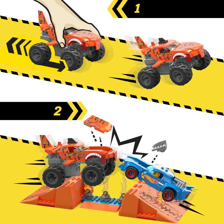 Mega Bloks: Mega Hot Wheels Monster Trucks S&C Tiger Shark Chomp Course
