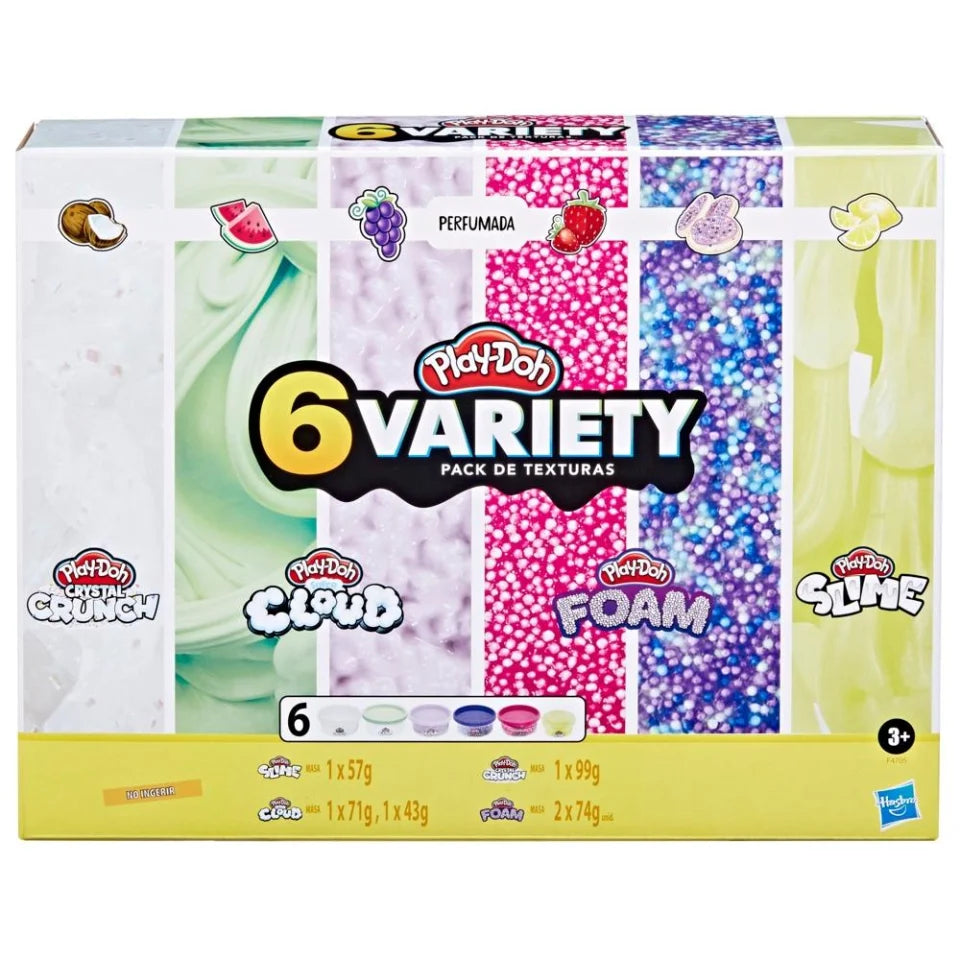 Play Doh Slime: Set Textura Con Aroma 6 Pack
