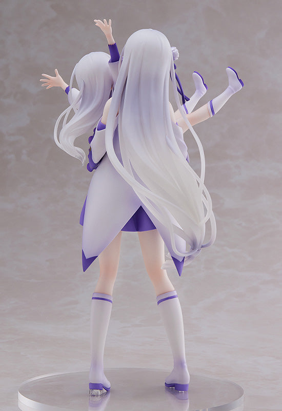 Sega Scale Figure: Re Zero Starting Life In Another World - Emilia Y Childhood Emilia Escala 1/7