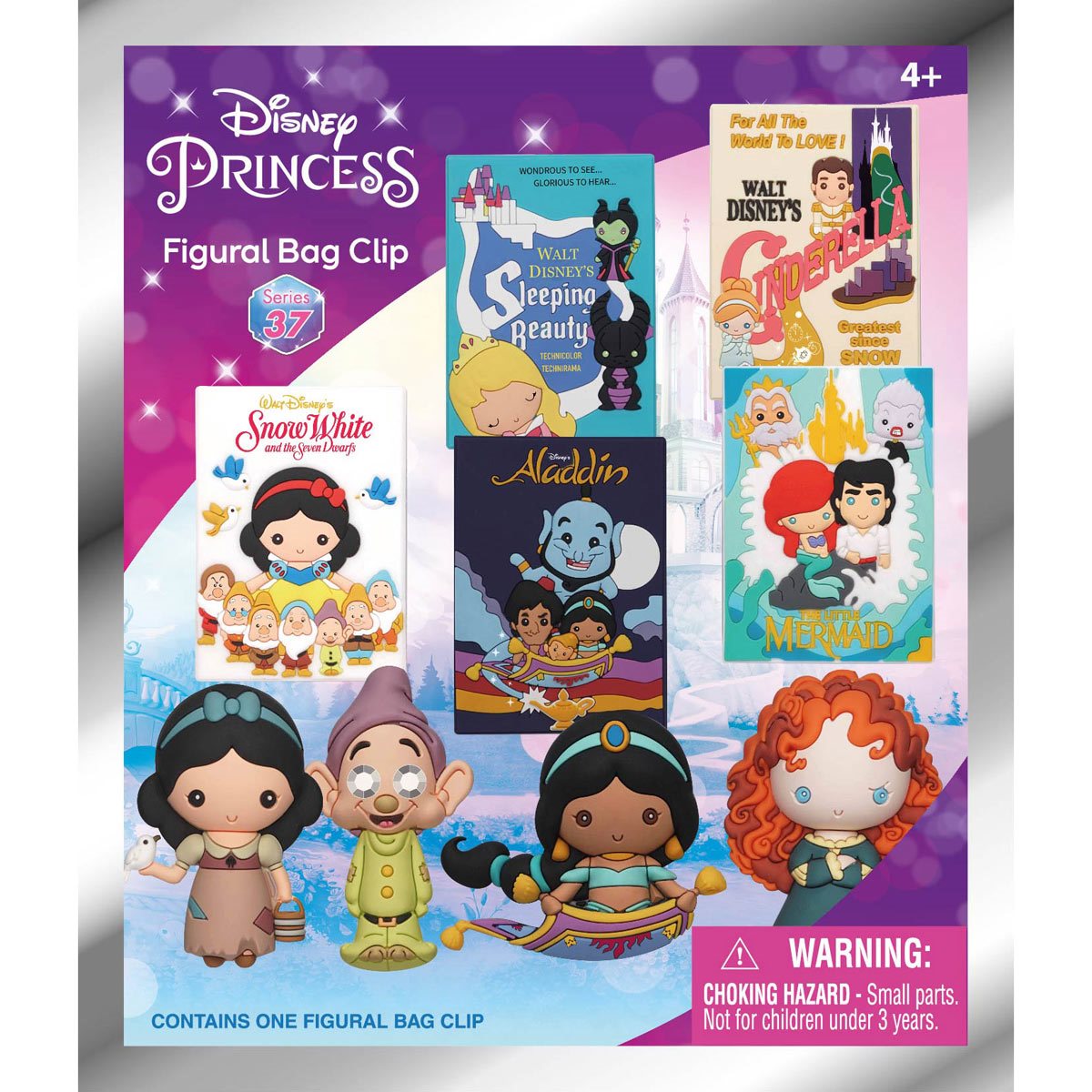 Monogram Llavero 3D para Mochila: Disney Princess - Personajes Disney Figura Sorpresa
