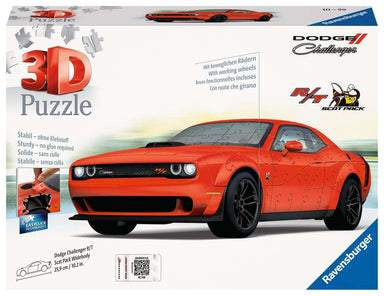 Ravensburger Rompecabezas 3D: Autos - Dodge Challenger R T Scat Pack 