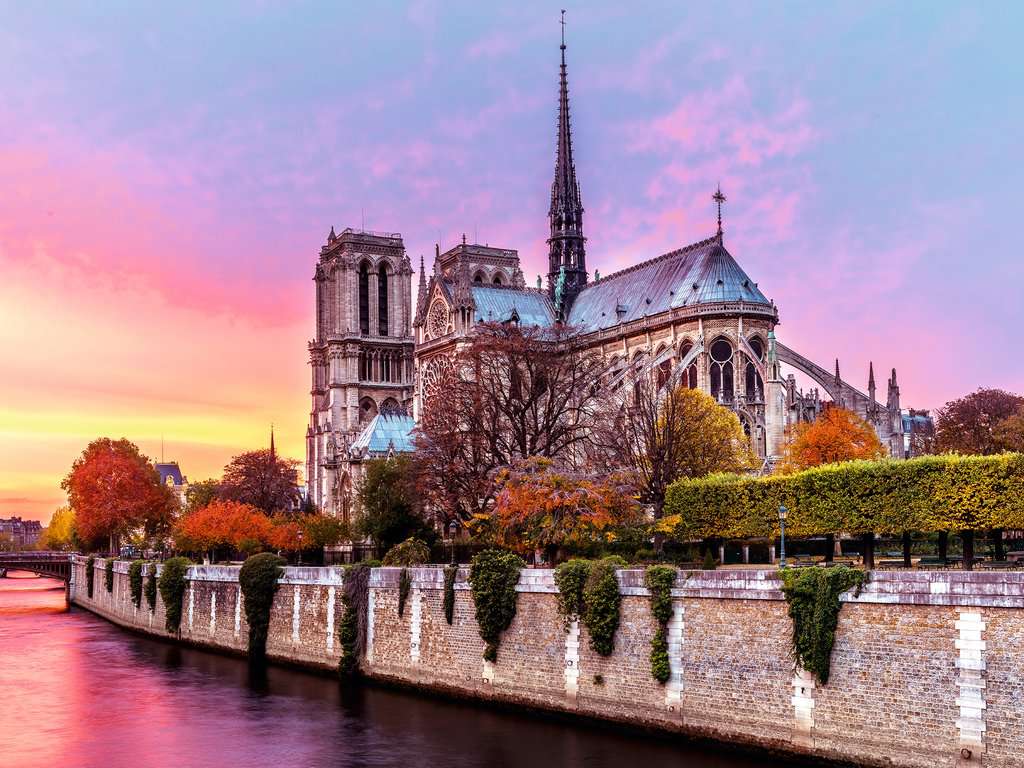 Ravensburger Rompecabezas Adultos: Notre Dame al atardecer 1500 piezas
