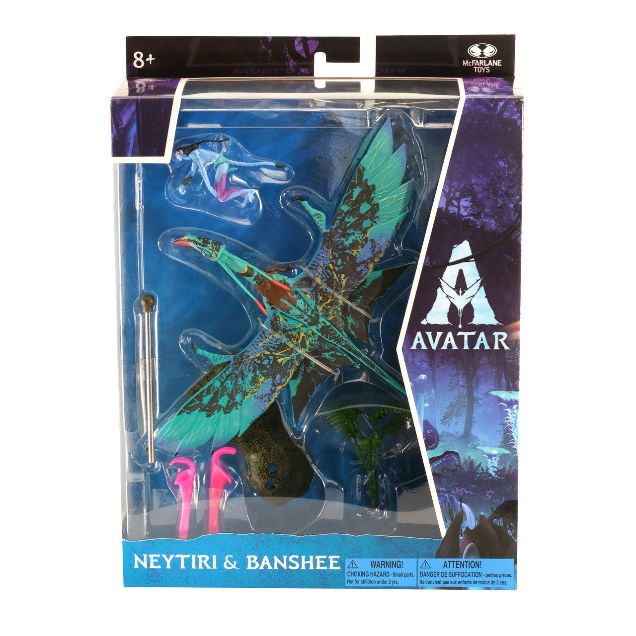 McFarlane Figura de Accion: Disney Avatar - Neytiri Sully y Banshee Deluxe
