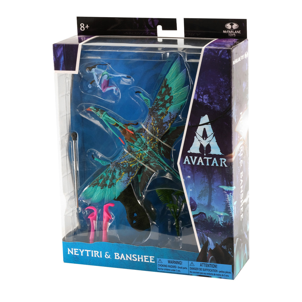 McFarlane Figura de Accion: Disney Avatar - Neytiri Sully y Banshee Deluxe