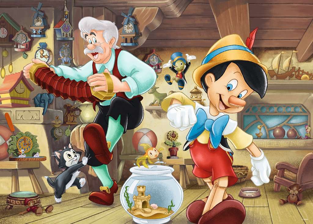 Ravensburger Rompecabezas Adultos: Disney - Pinocchio 1940 1000 piezas