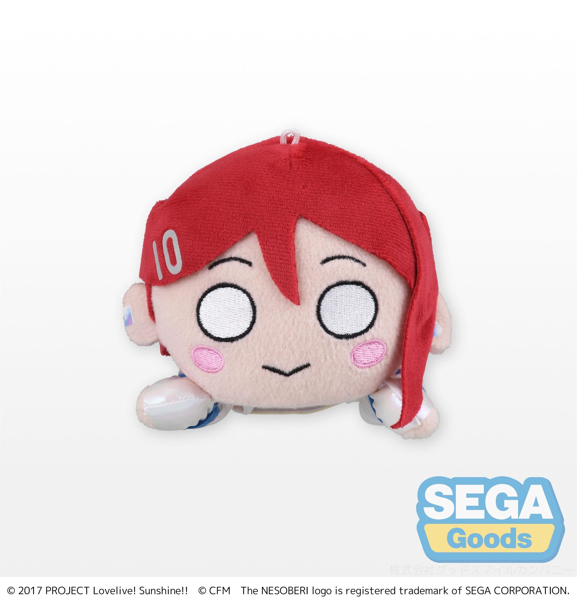 Sega Plushies Nesoberi Lay Down: Love Live Sunshine X Hatsune Miku - Riko Sakurauchi Mini Peluche