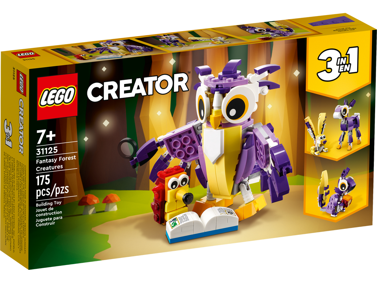 LEGO Creator 3 en 1 Criaturas Fantasticas del Bosque 31125