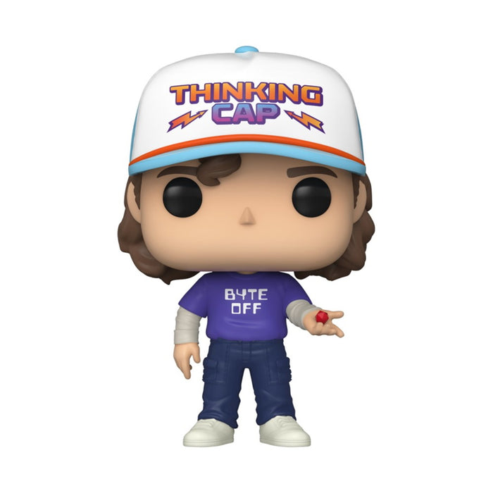 Funko Pop TV: Stranger Things 4 - Dustin Thinking Cap Exclusivo