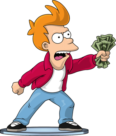 Youtooz Animation: Futurama - Fry Callate y toma mi Dinero