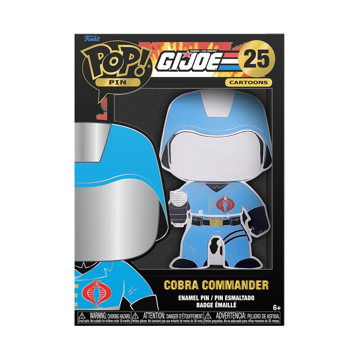 Funko Pop Pin: Gi Joe - Comandante Cobra Esmaltado