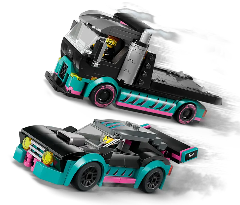 LEGO City Coche de Carreras y Cami√≥n de Transporte 60406