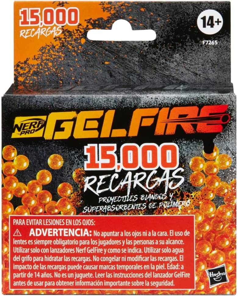 Nerf Pro Gelfire: Refill 15000 Rondas De Gelfire Deshidratadas