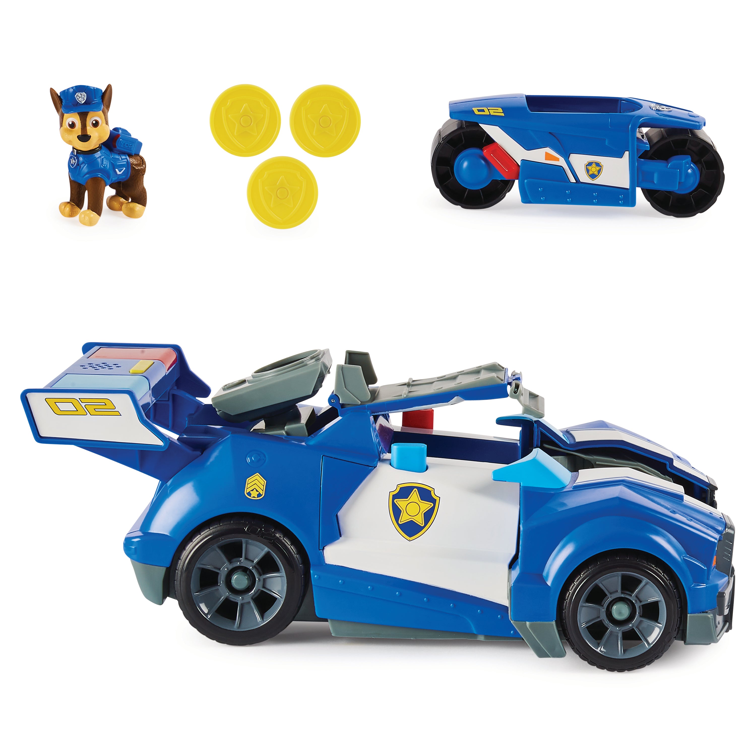 Paw Patrol: Paw Patrol La Pelicula Vehiculo Transformable - Chase