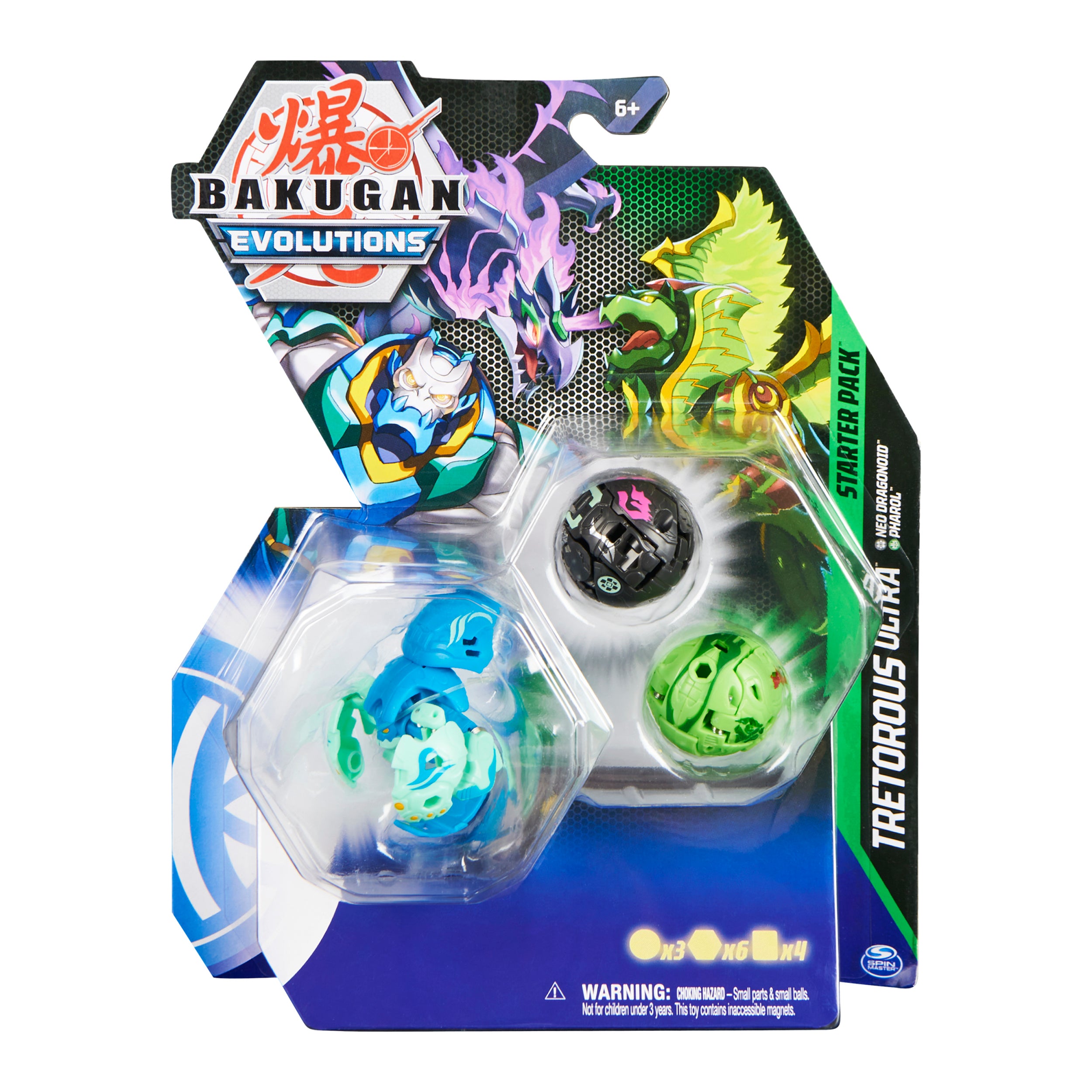 Bakugan: Evolutions Starterpack - Tretorous Ultra, Neo Dragonoid Y Pharol