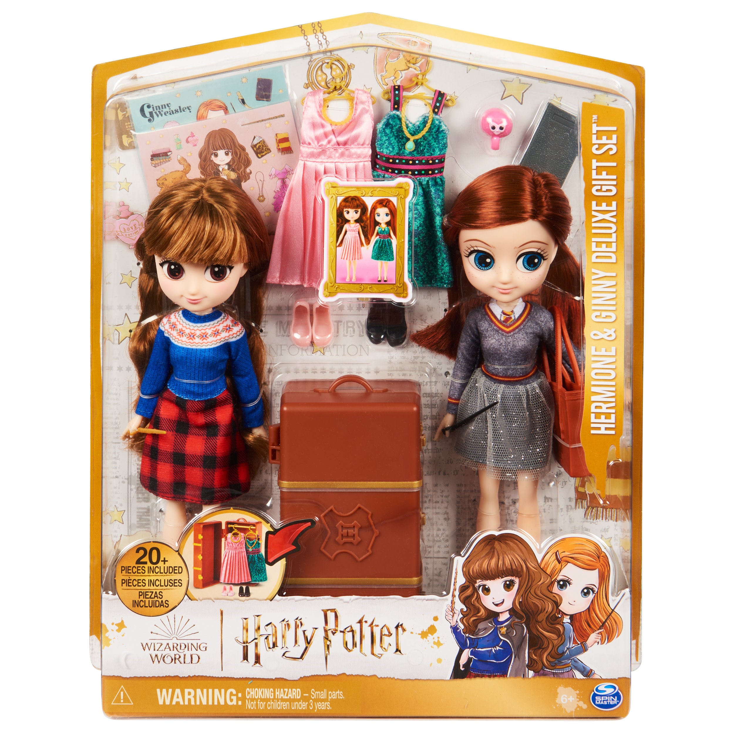 Wizarding World: Harry Potter - Set De Mu√±ecas De Hermione Y Ginny 8 Pulgadas