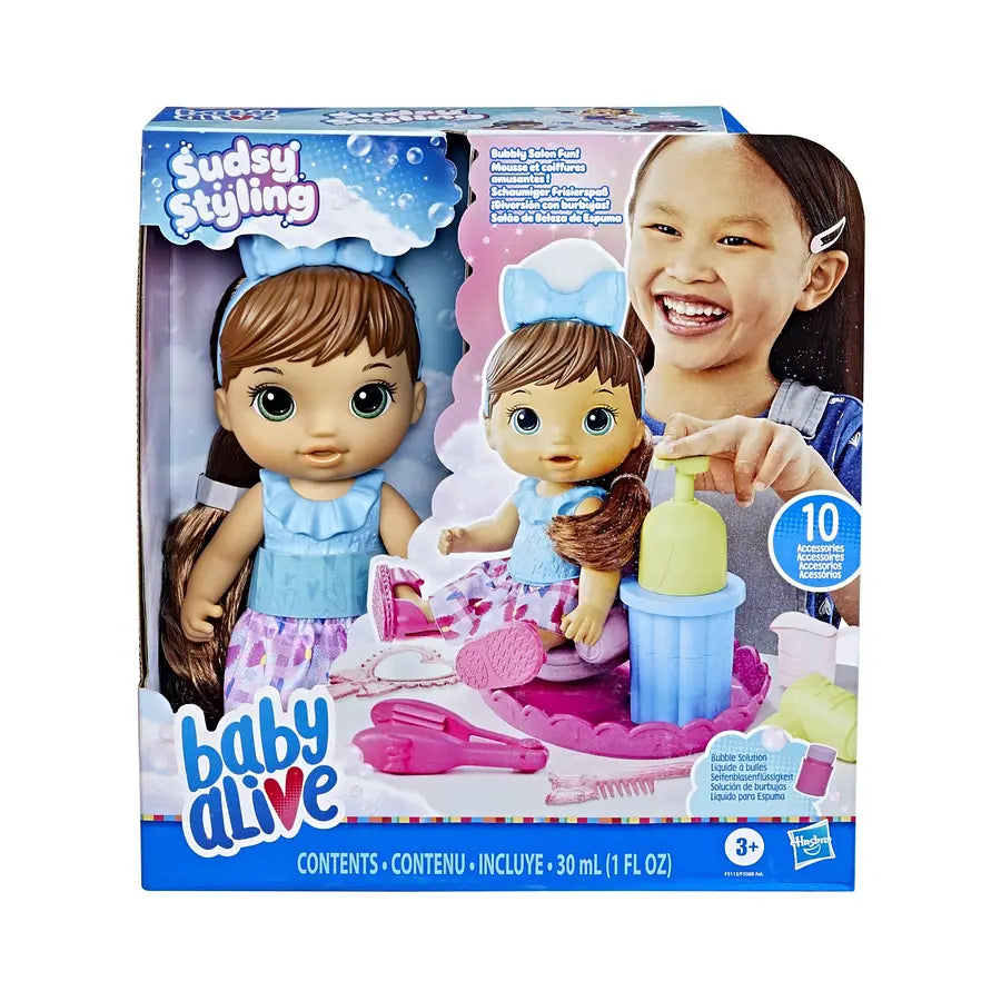 Baby Alive Sudsy Styling: Bebe Diversion Con Burbujas