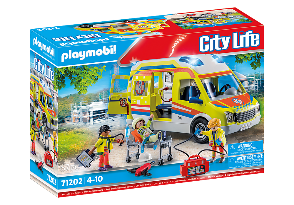 Playmobil City Life: Ambulancia Con Luz y Sonido 71202