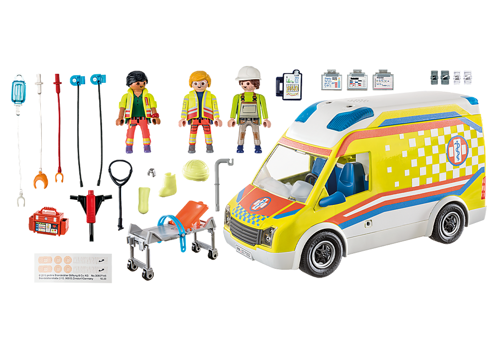 Playmobil City Life: Ambulancia Con Luz y Sonido 71202