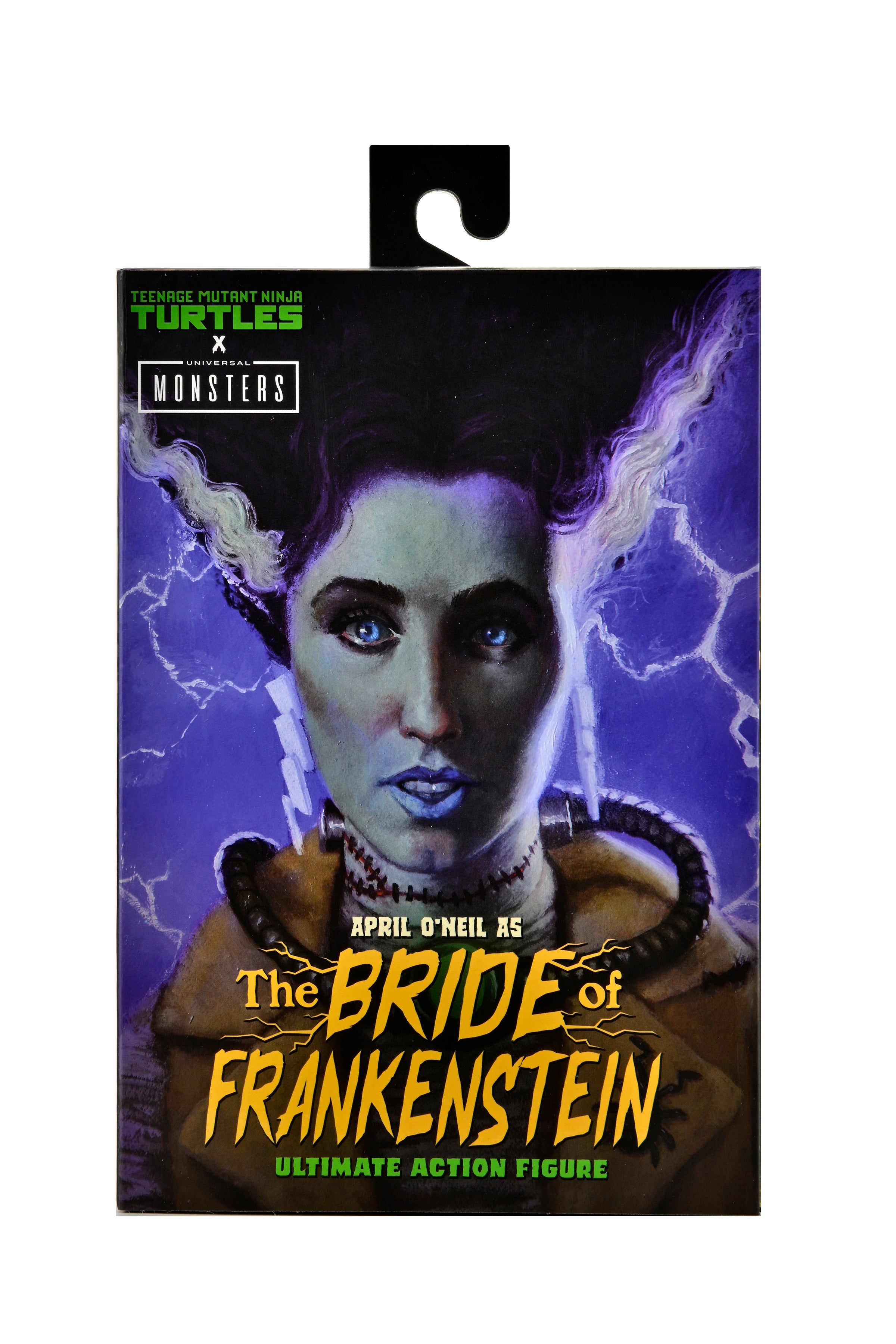 Neca Figura de Accion Ultimate: Universal Monsters x TMNT - Abril como La Novia de Frankenstein 7 Pulgadas