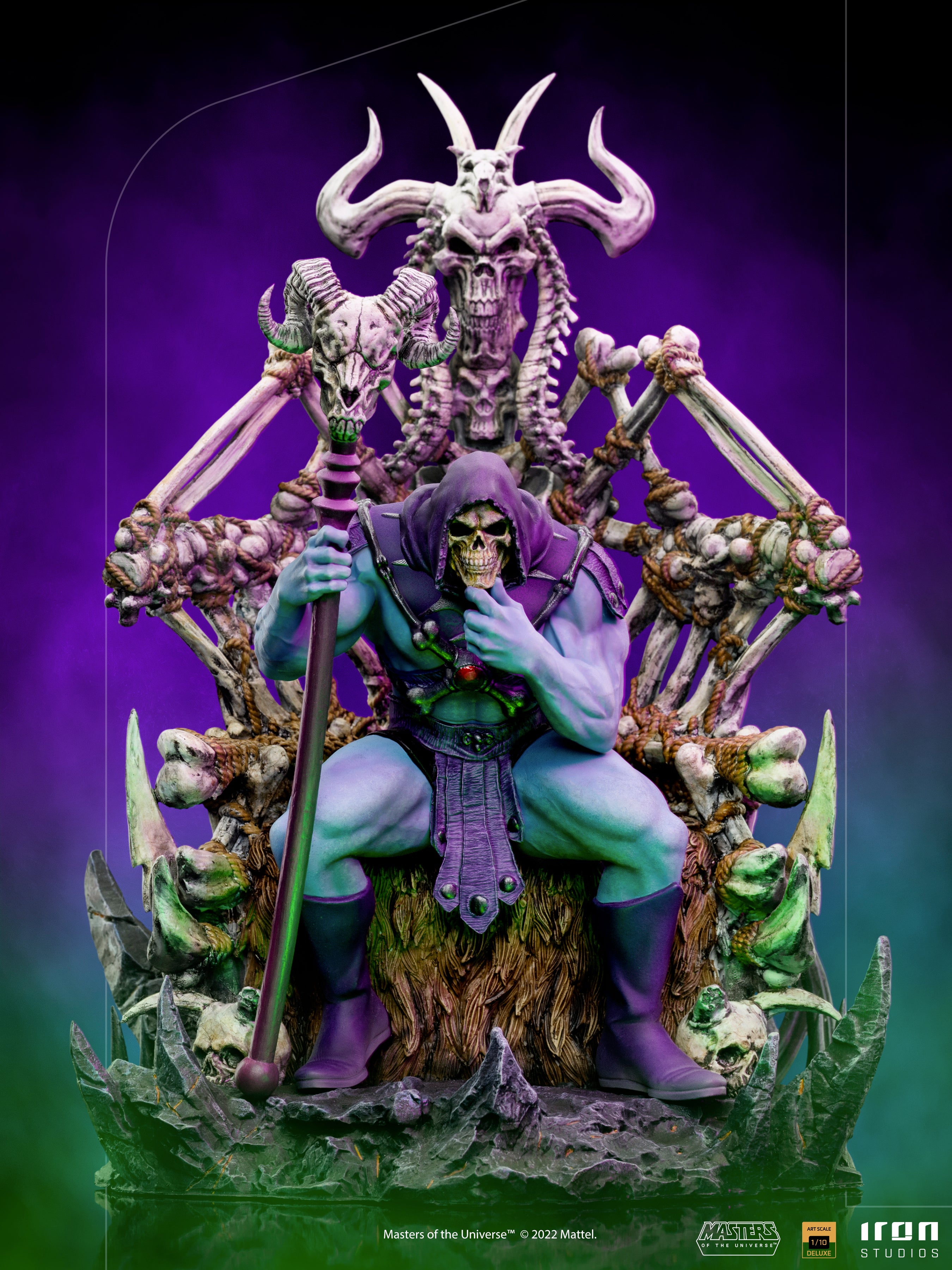 IRON Studios: Los Amos del Universo - Skeletor en Trono Deluxe