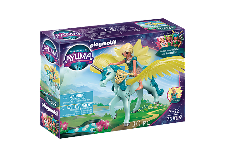 Playmobil Adventures of Ayuma: Crystal Fairy Con Unicornio 70809