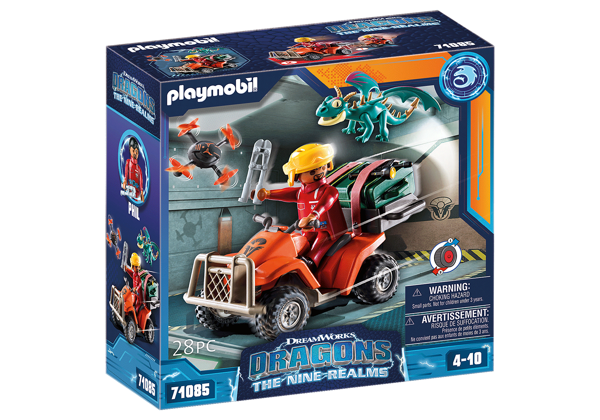 Playmobil Dragons: Los Nueve Reinos - Icaris Quad y Phil 71085
