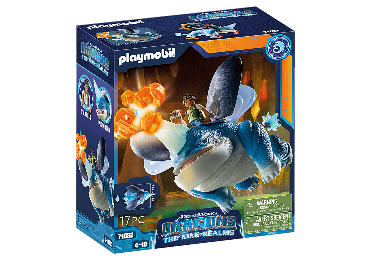 Playmobil Dragons: The Nine Realms - Plowhorn y Di Angelo 71082