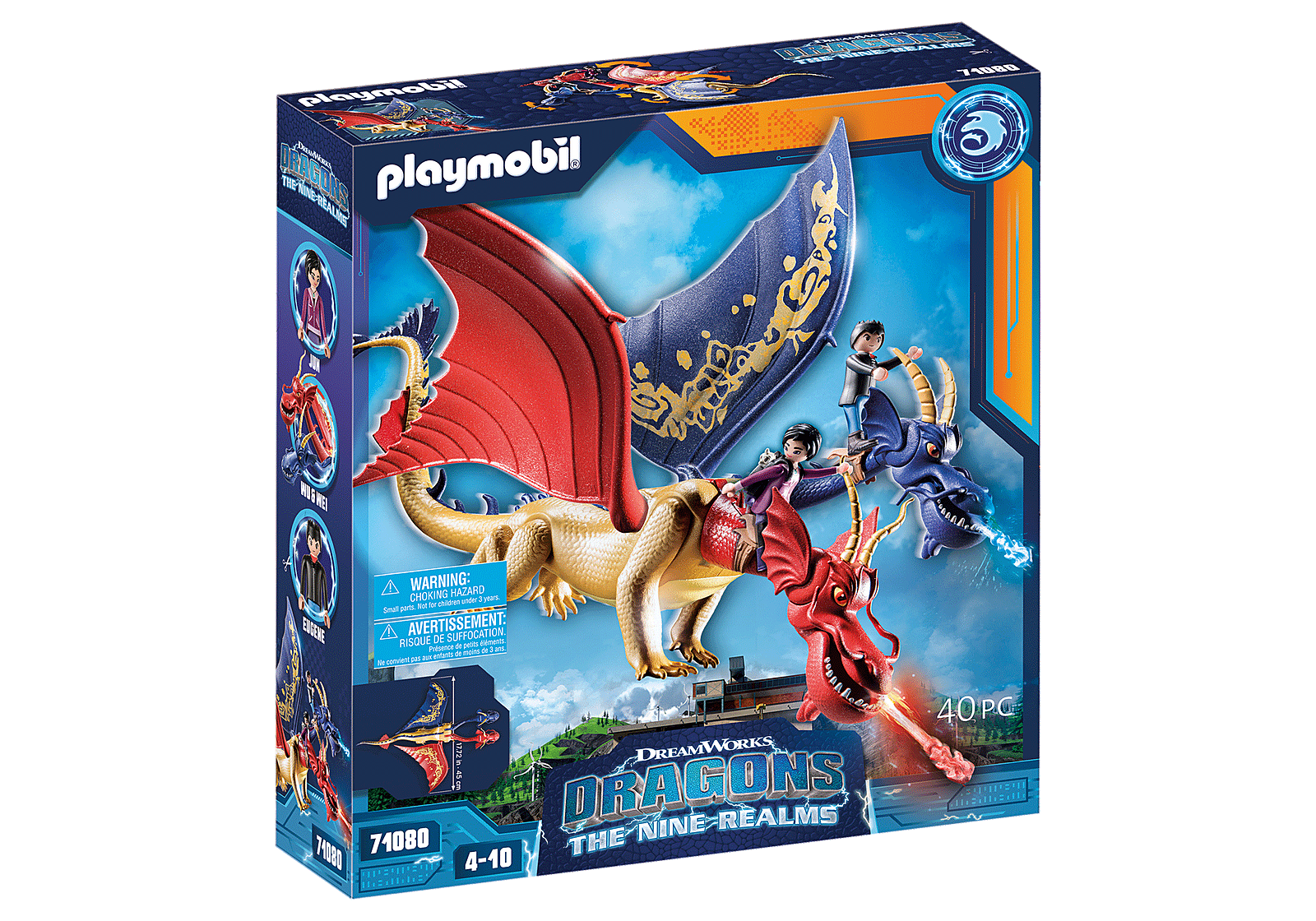 Playmobil Dragons: The Nine Realms - Wu y Wei con Jun 71080