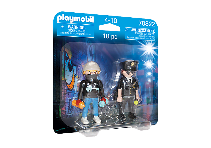 Playmobil Duo Pack: Policia y Vandalo 70822