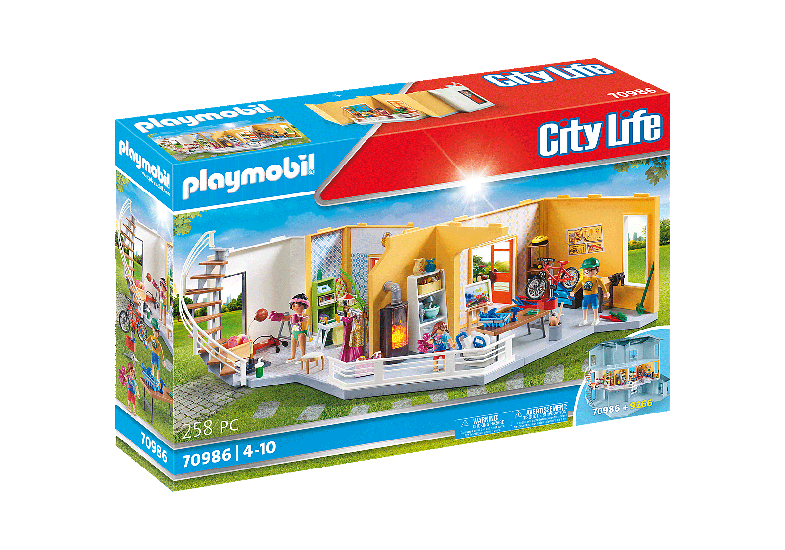 Playmobil City Life: Extension Del Piso De La Casa Moderna 70986