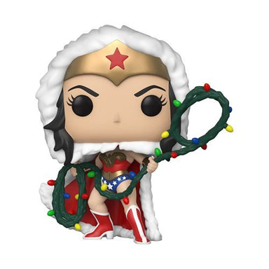 Funko Pop Heroes: DC Navidad - Wonder Woman con Latigo de Luces