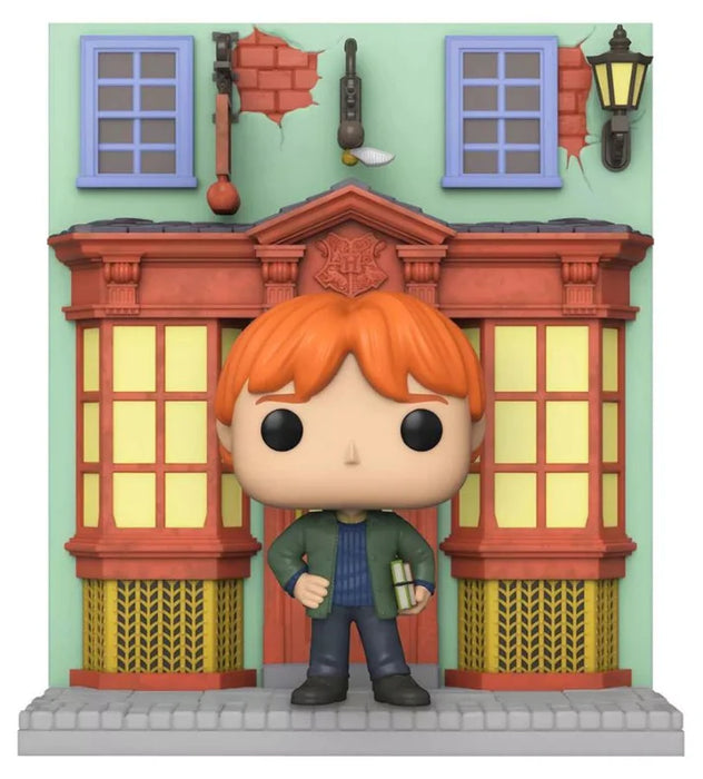 Funko Pop Deluxe: Harry Potter - Ron en callejon Diagon Quidditch Store