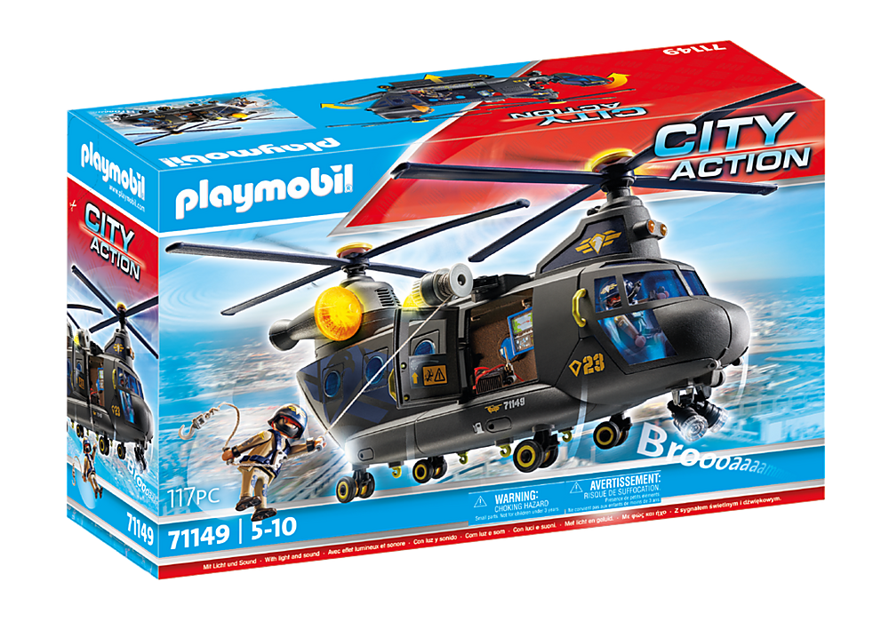 Playmobil City Action: Fuerzas Especiales Helicoptero 71149