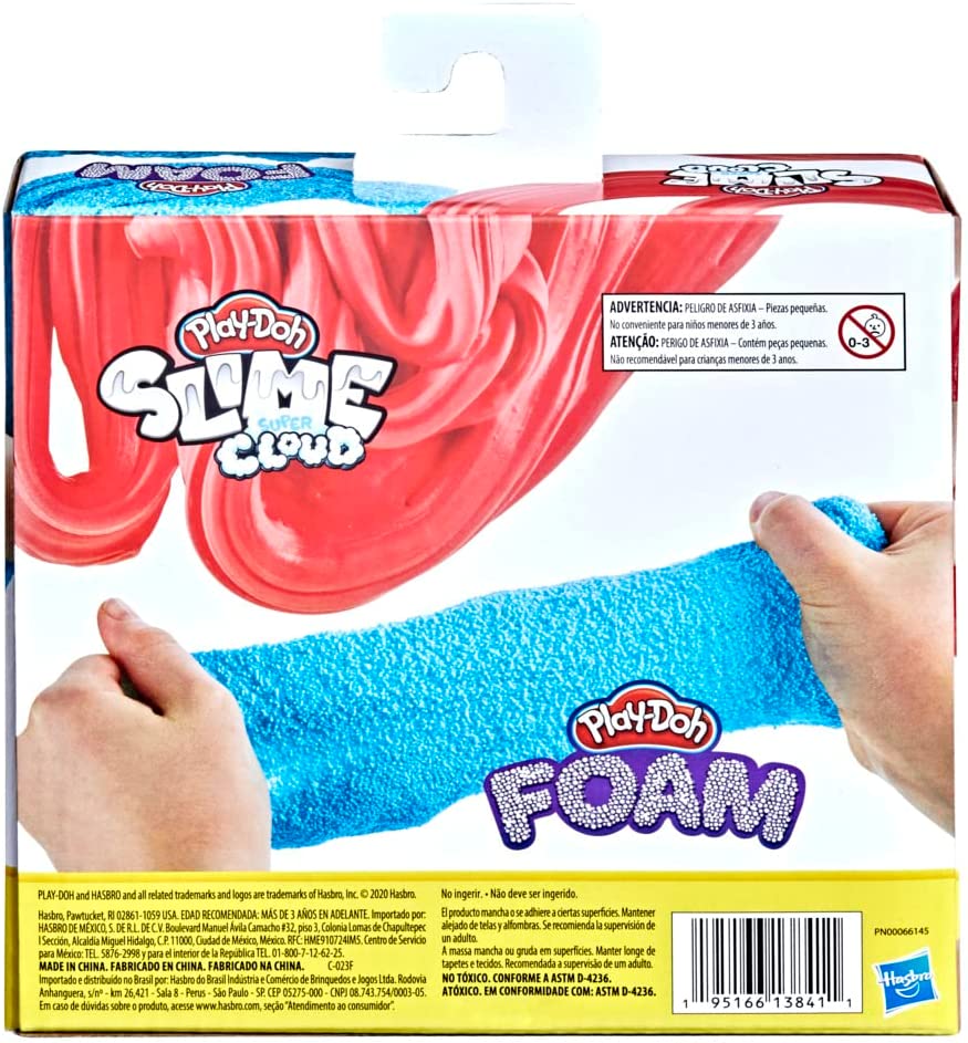 Play Doh: Foam And Super Cloud - Color Sorpresa 2 Pack