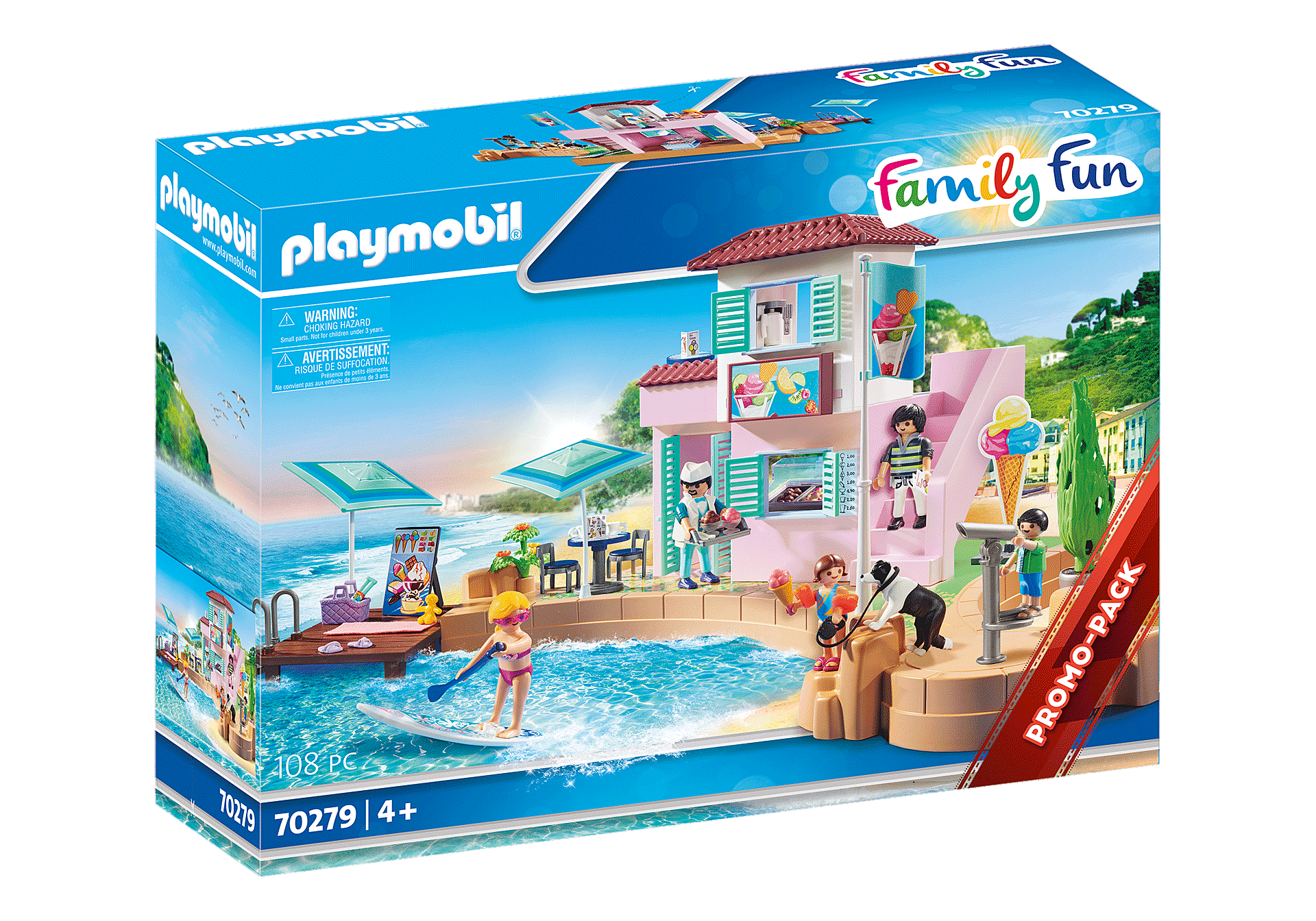 Playmobil Family Fun: Heladeria En El Puerto 70279