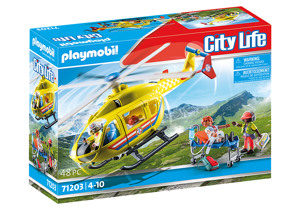 Playmobil City Life: Helicoptero Medico De Rescate 71203