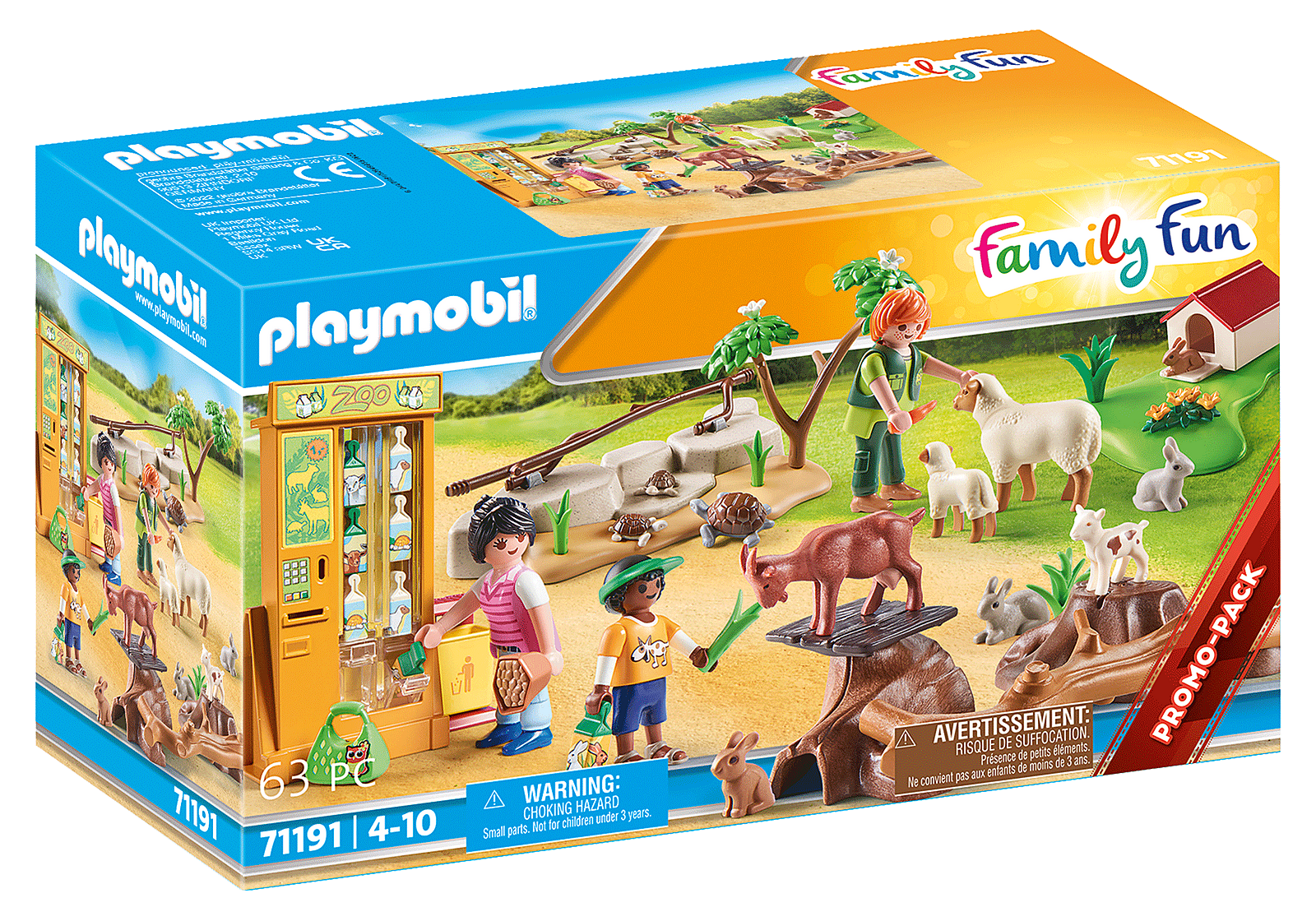 Playmobil Family Fun: Zoologico - Animales Acariciables 71191