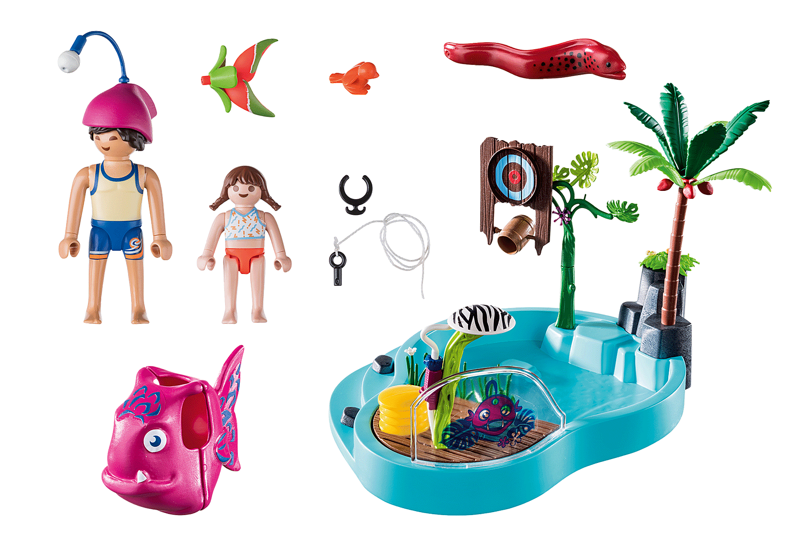 Playmobil Family fun: Piscina Divertida Con Rociador De Agua 70610