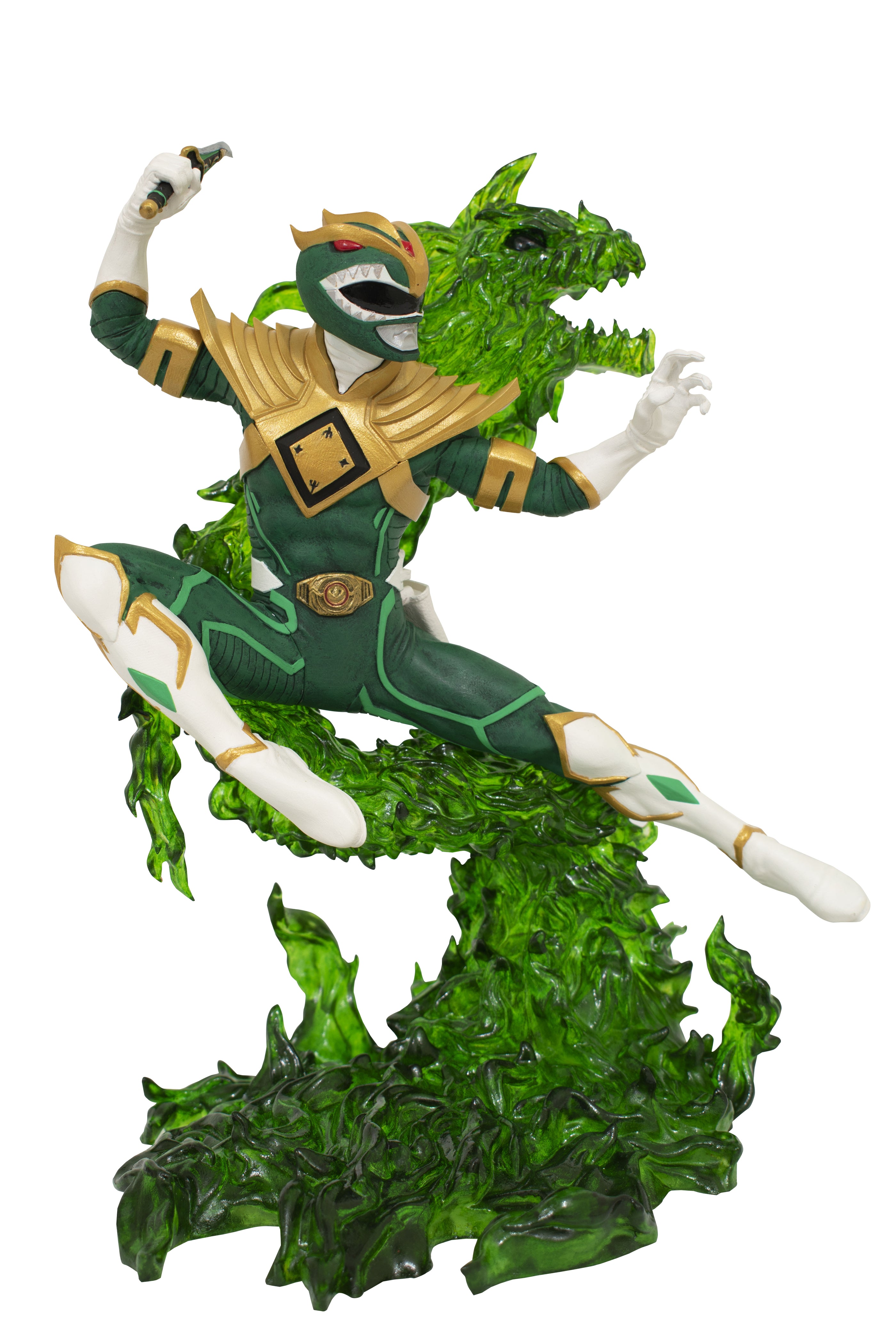Diamond Select Toys Statue: Power Rangers - Ranger Verde 10 Pulgadas