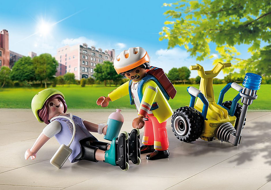 Playmobil City Life Starter Pack: Rescate con Balance Racer 71257