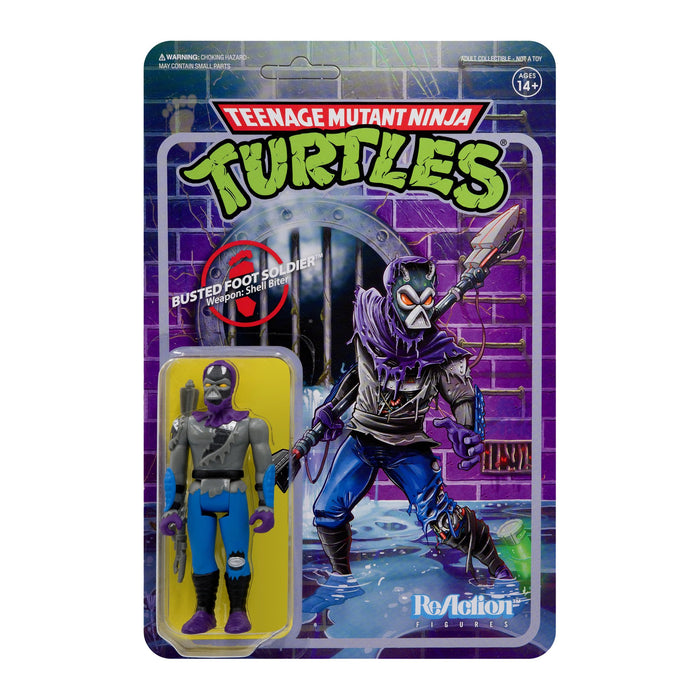 Super7 Reaction: TMNT Tortugas Ninja - Soldado Clan del Pie Dañado