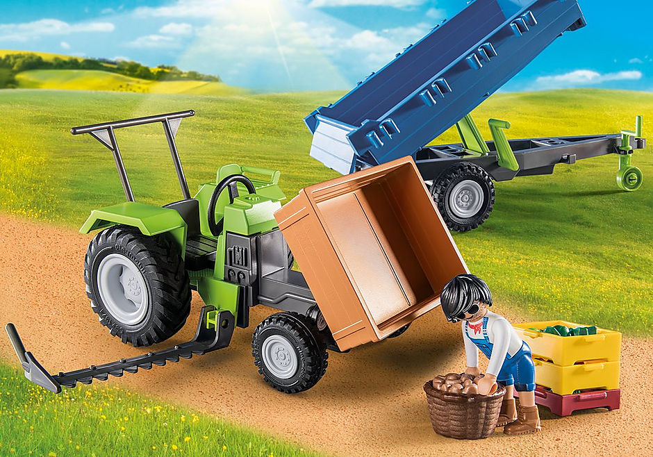 Playmobil Country: Tractor con remolque 71249