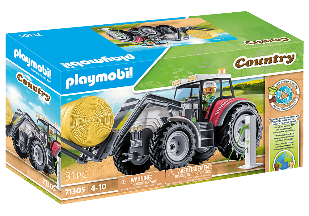 Playmobil Country: Tractor Grande Con Accesorios 71305