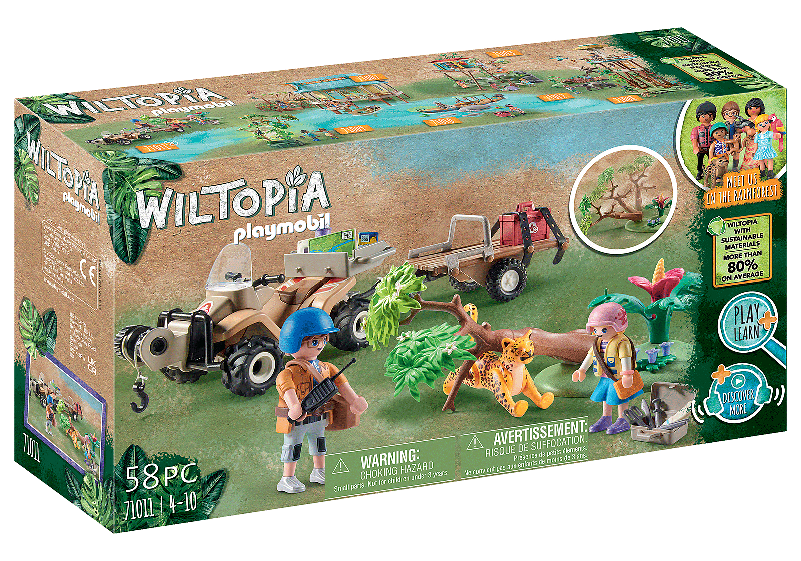 Playmobil Wiltopia: Equipo De Rescate De Animales 71011