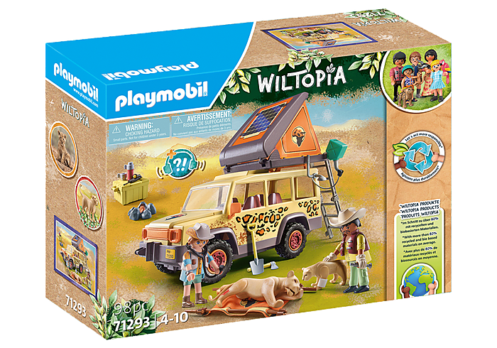 Playmobil Wiltopia: Vehiculo todoterreno con Leones 71293