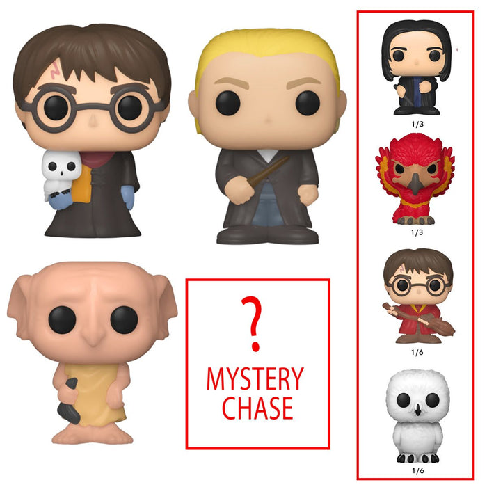 Funko Bitty Pop: Harry Potter - Harry en Tunica con Bufanda 4 Pack